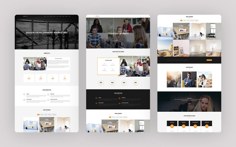 anzio responsive one page wordpress theme original