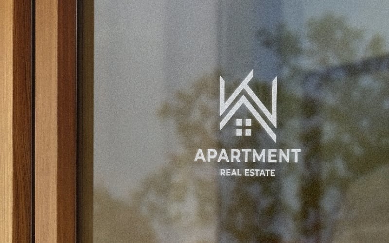 apartment real estate pro logo template original