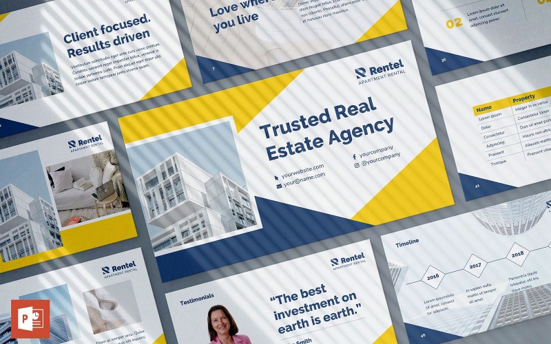 apartment rental presentation powerpoint template original