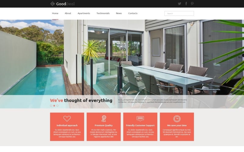 apartments for rent joomla template original