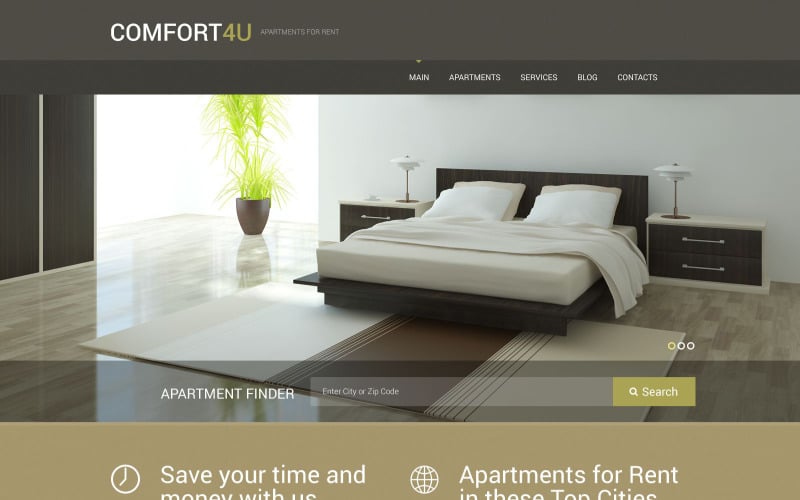 apartments for rent wordpress theme original