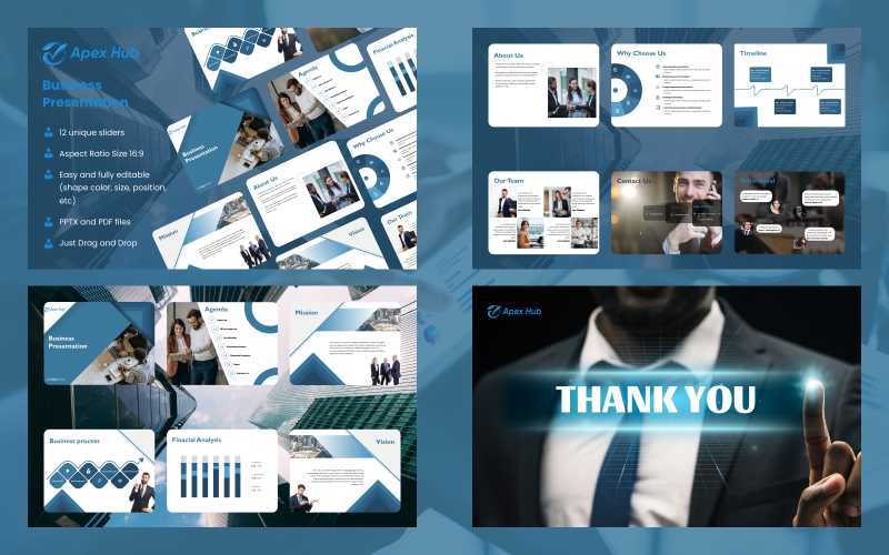 apex hub business powerpoint presentation template original