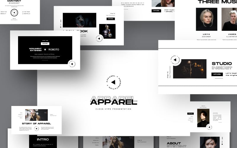 apparel presentation powerpoint template original