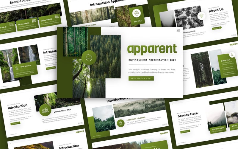 apparent environment multipurpose powerpoint presentation template original