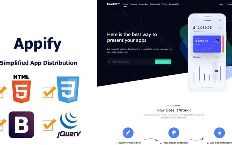 appify landing page template original