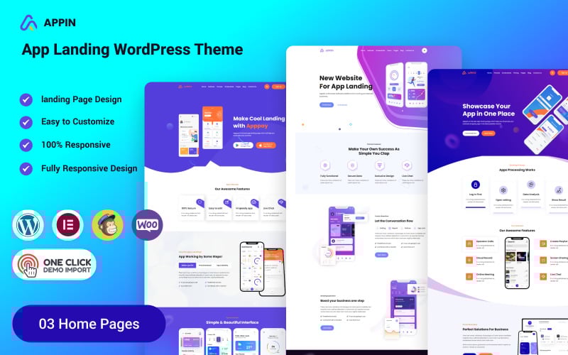 appin app and saas landing page wordpress theme original