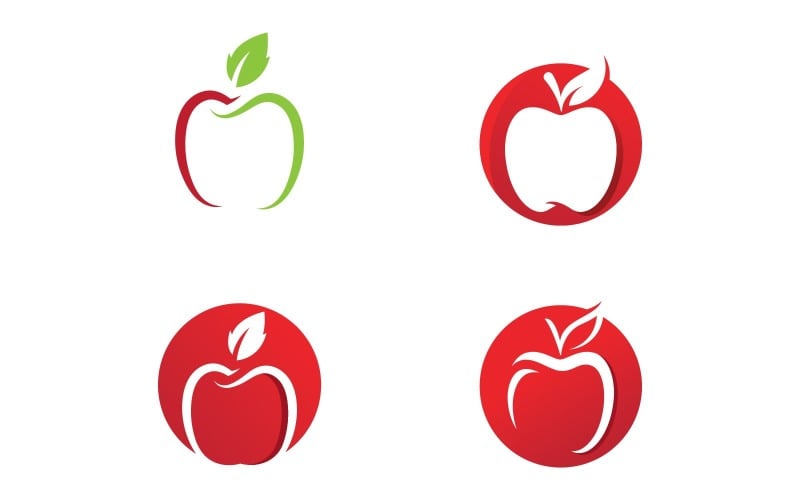 apple fresh fruit logo vector logo design template v original