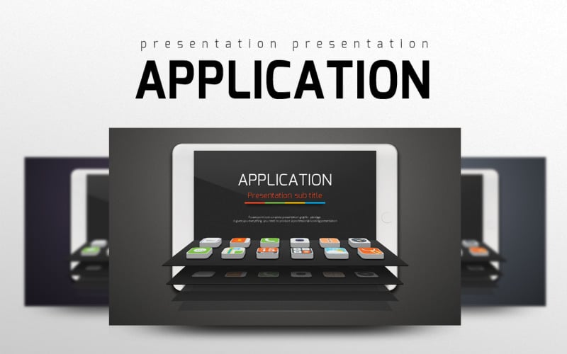 application powerpoint template original