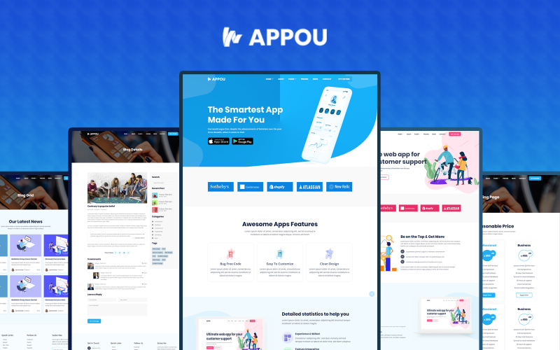 appou app bootstrap html template original