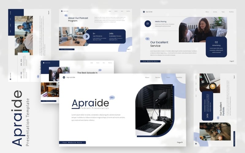 apraide podcast powerpoint template original