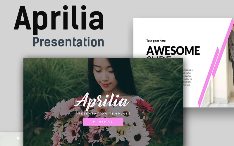aprilia creative powerpoint template original