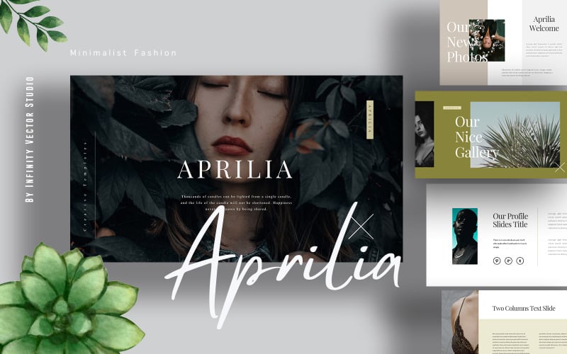 aprilia fashion powerpoint template original