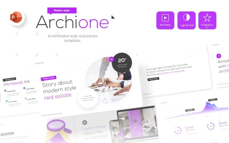 archione real estate presentation powerpoint template original