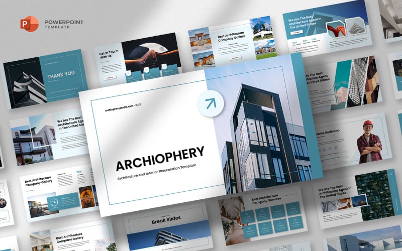 archiophery architecture amp interior powerpoint template original