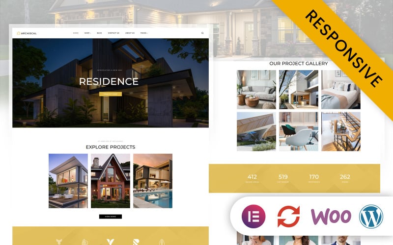 archiscal real estate property dealer wordpress responsive theme original