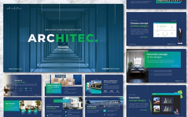 architec architecture business powerpoint template original