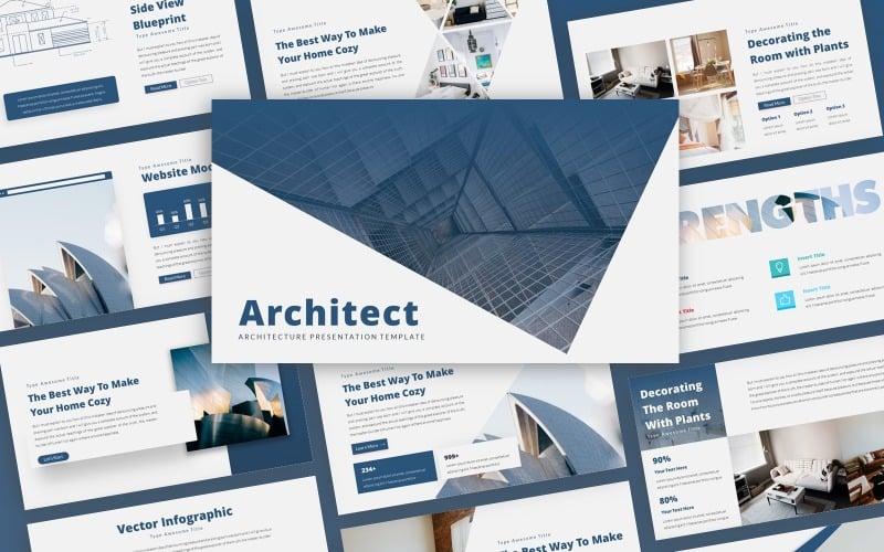 architect architecture presentation powerpoint template original