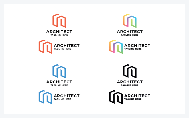 architect latter a vector logo original