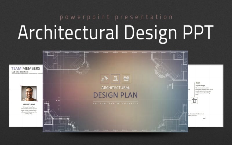 architectural design ppt powerpoint template original