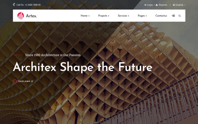 architecture and construction joomla template original