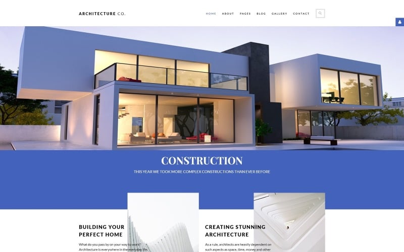 architecture co construction multipage creative joomla template original