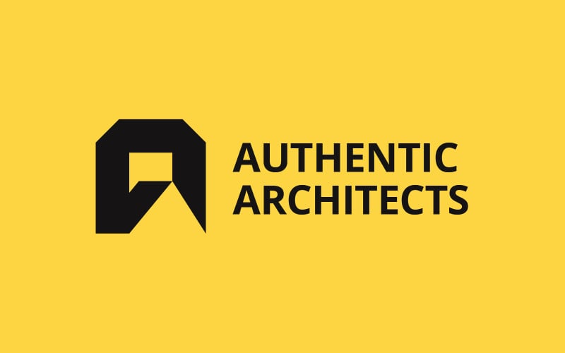 architecture letter a house logo design template original