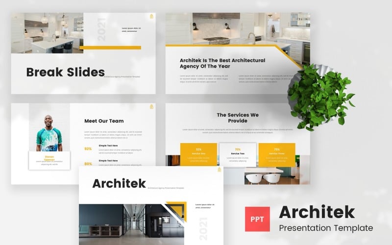 architek architecture powerpoint template original
