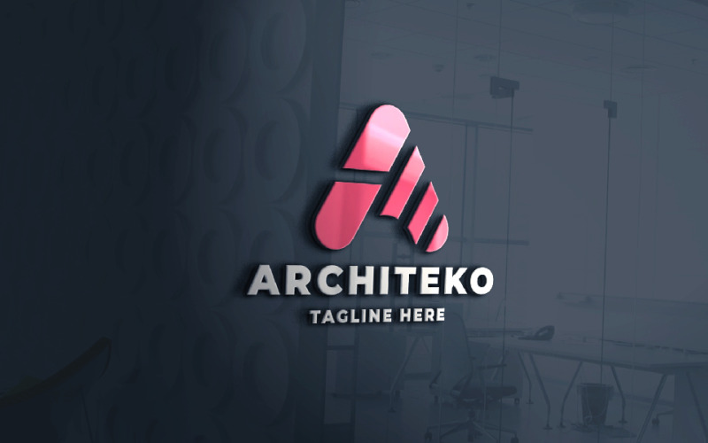 architeko letter a pro logo template original