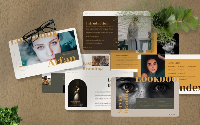 arfan aesthetic powerpoint template original