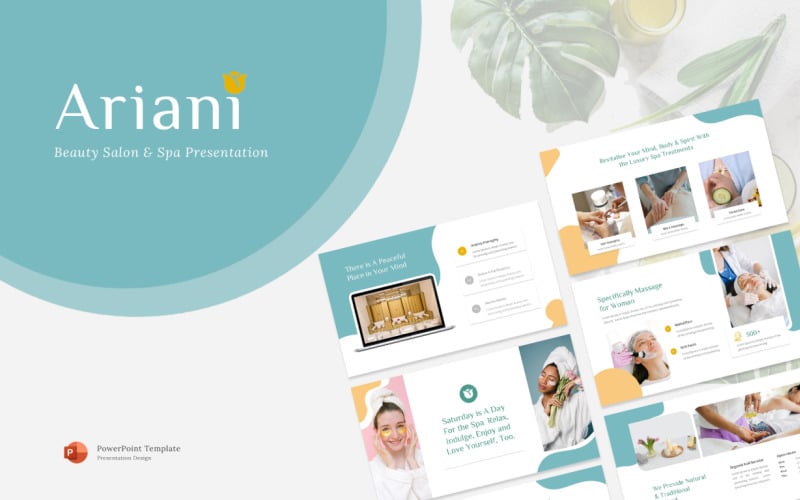 ariani spa and beauty powerpoint template original