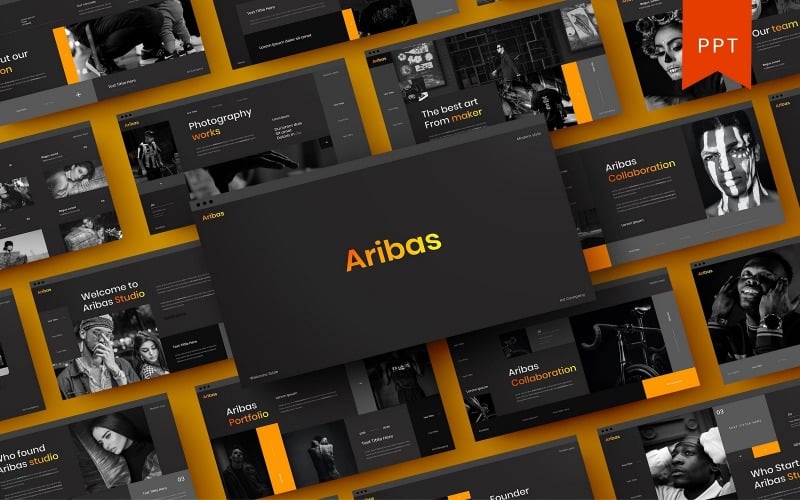 aribas business powerpoint template original