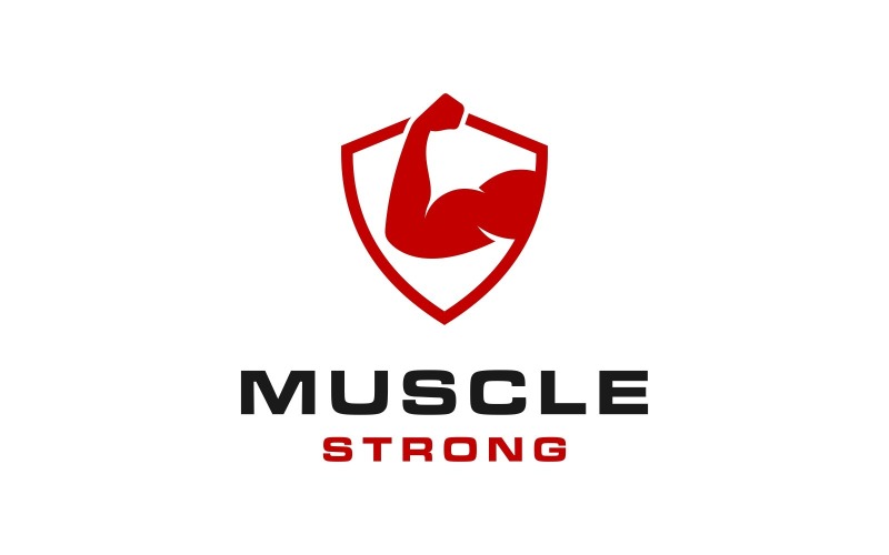 arm muscle strong biceps logo original