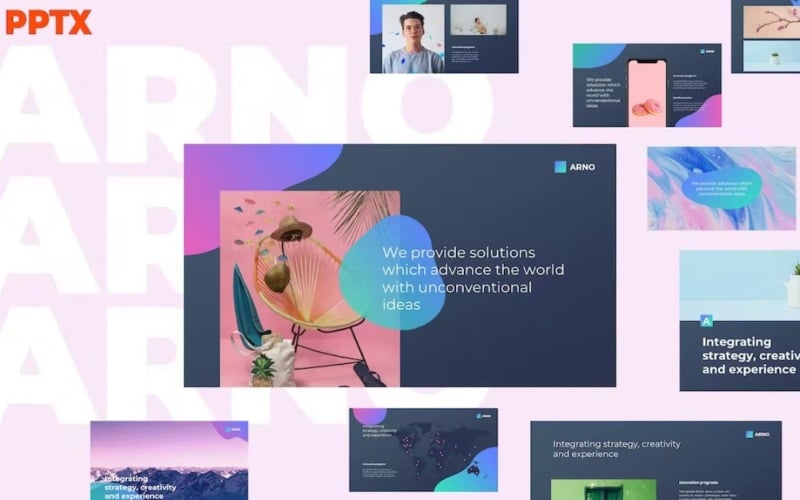 arno creative and fresh powerpoint template original
