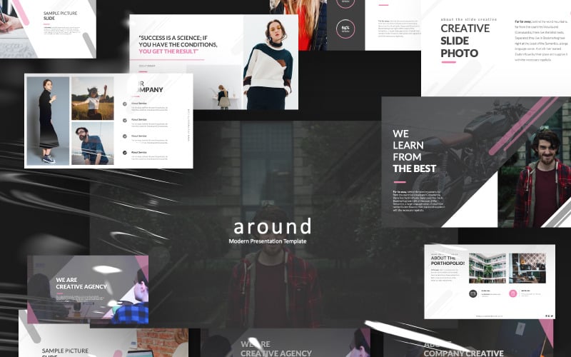 around presentation powerpoint template original