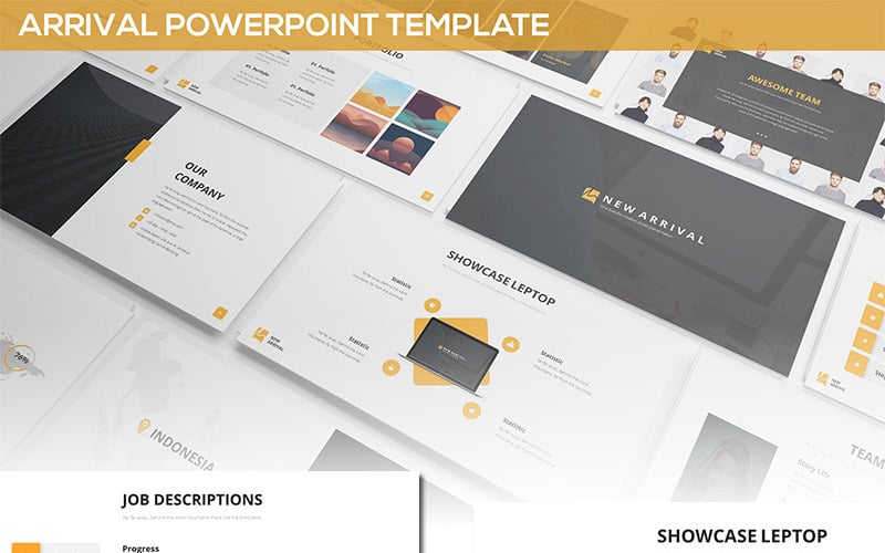 arrival powerpoint template original