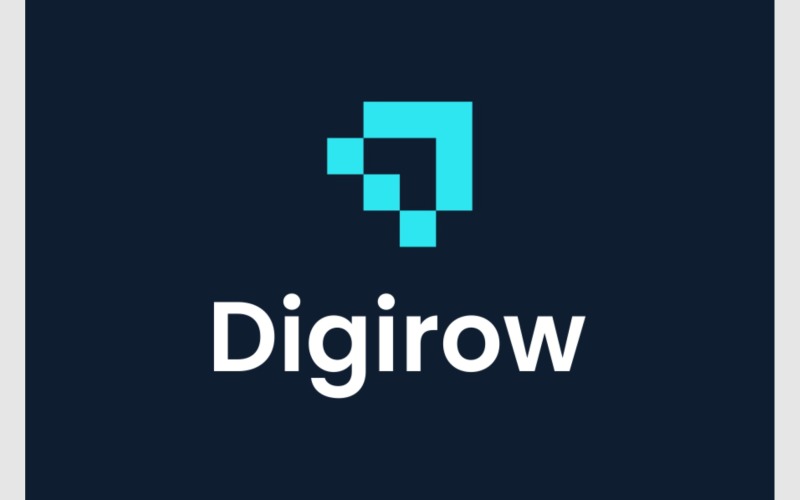 arrow data pixel digital startup logo original