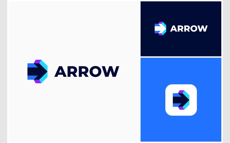 arrow delivery overlap color logo original