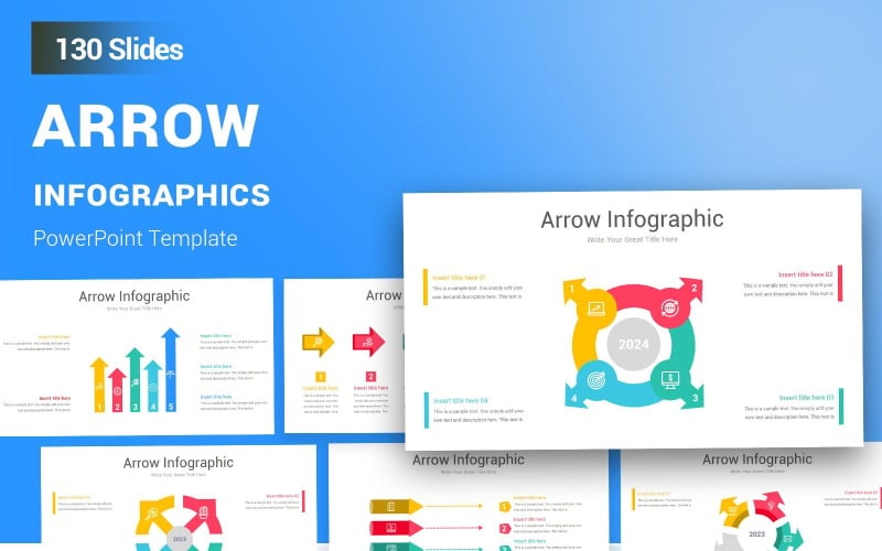arrow infographic powerpoint template original