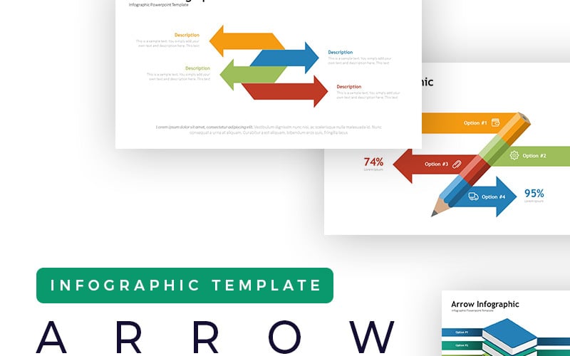 arrow infographic powerpoint template original