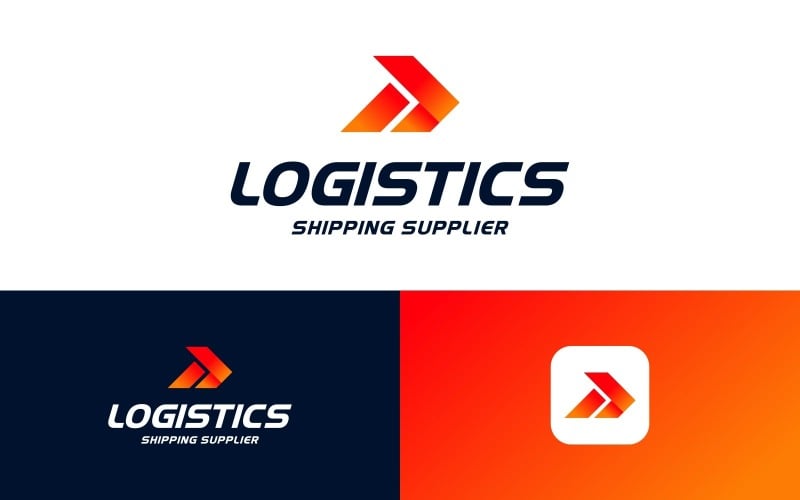 arrow shipping logistics logo original