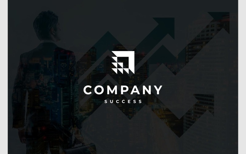 arrow up triangle pixel logo original