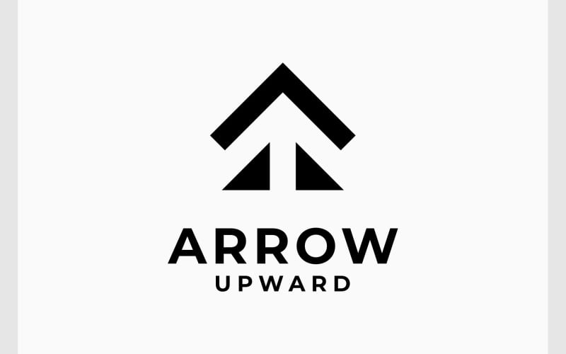 arrow up upward success logo original