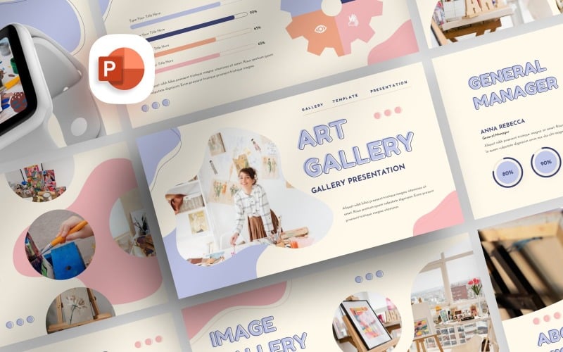 art gallery presentation template original