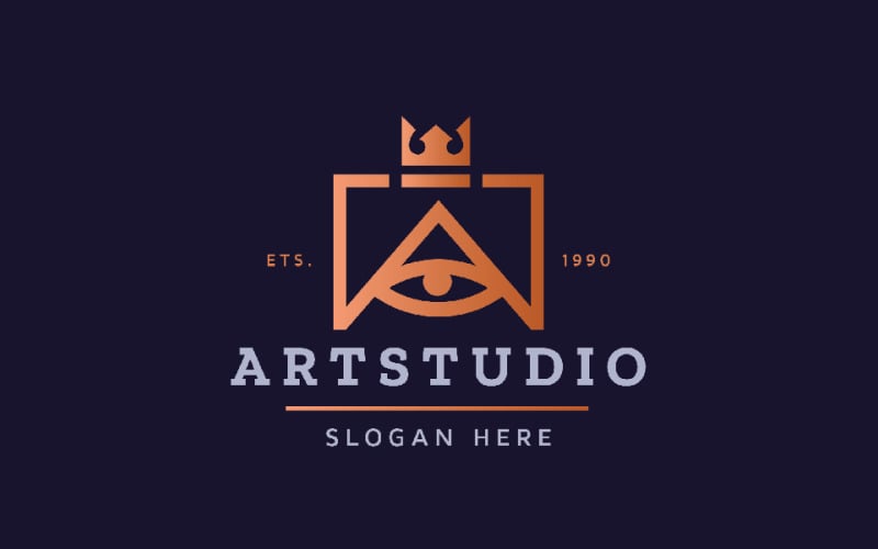 art studio letter a pro logo original