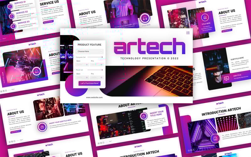 artech technology multipurpose powerpoint presentation template original