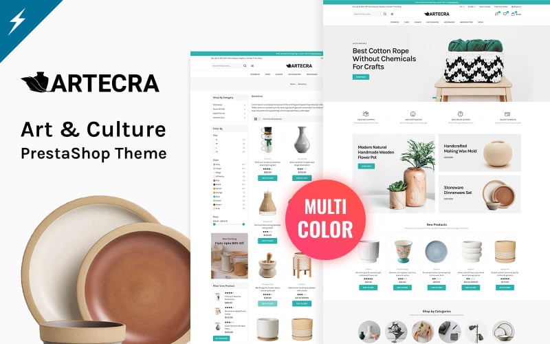 artecra art culture decor and handicrafts prestashop theme original