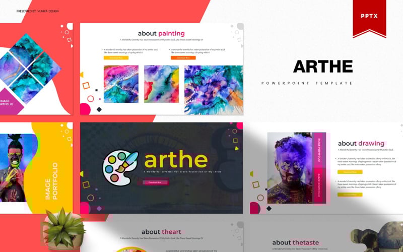 arthe powerpoint template original