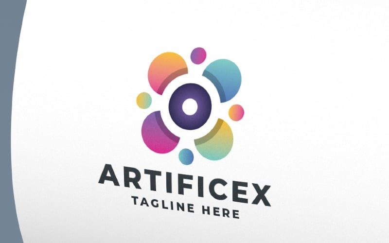 artificial intelligence vector logo template original