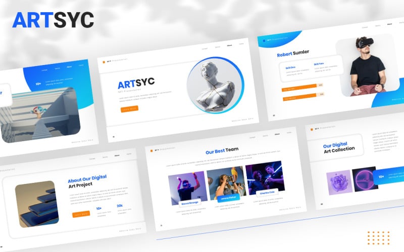 artsyc nft powerpoint template original
