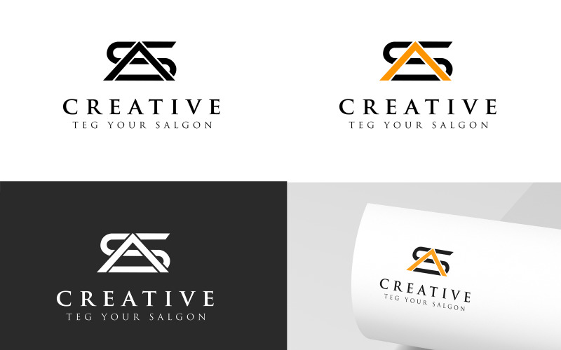as letters logo template as logo design original